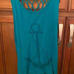 Roxy summer criss cross back with fringe